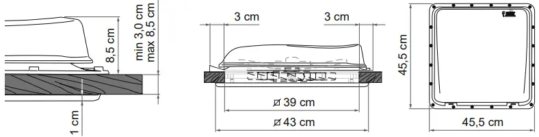 FIAMMA 03623H01B Turbo-Vent Premium Rooflight-fig4