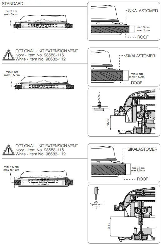 FIAMMA 03623H01B Turbo-Vent Premium Rooflight-fig5