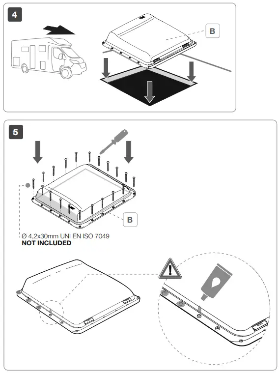 FIAMMA 03623H01B Turbo-Vent Premium Rooflight-fig7