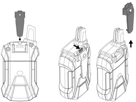 BELT CLIP REMOVAL/ATTACHMENT