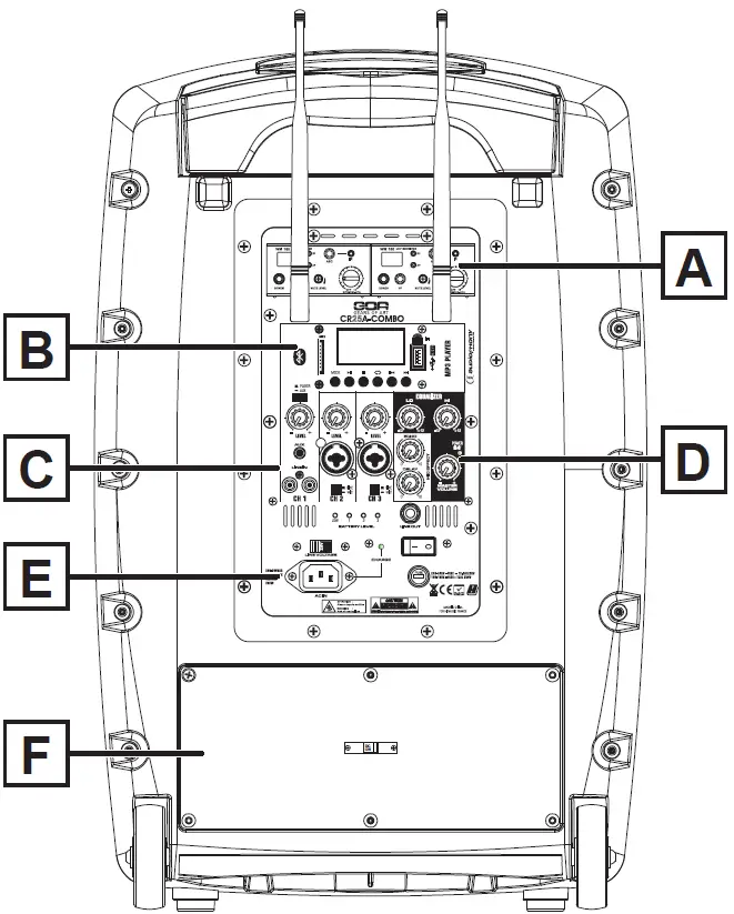 auDiopHony 25A-COMBO-F8 12-Inch 250W Portable Speaker 01