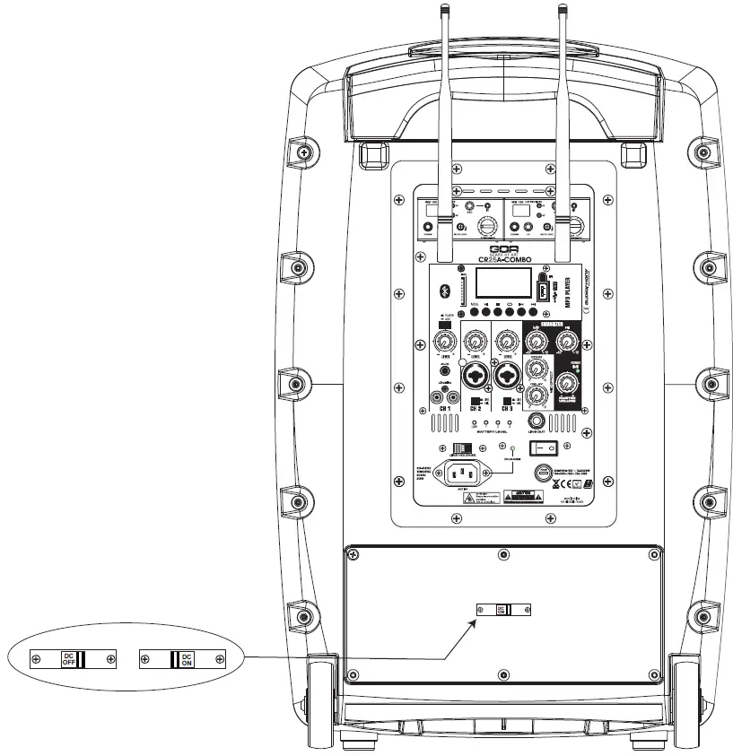 auDiopHony 25A-COMBO-F8 12-Inch 250W Portable Speaker 09