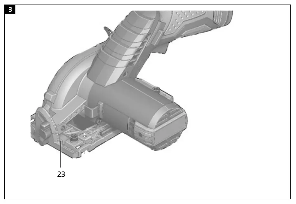 MEEC TOOLS 019803 12V Compact Circular Saw - Figure 3