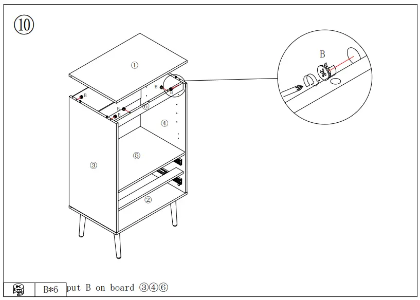 URTR HY02144Y Vintage Classic Oak Wood Sideboard - Fig 10