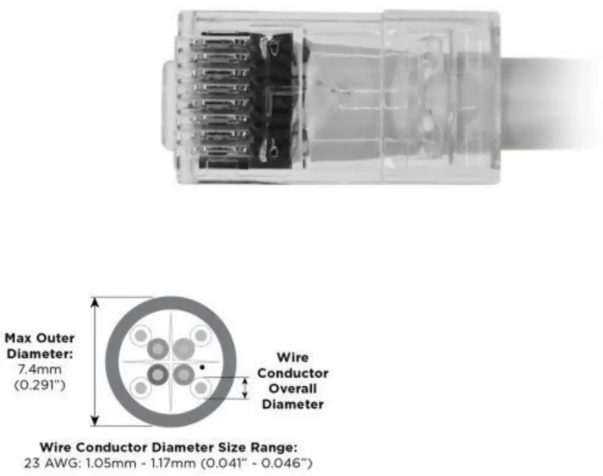 Simply45 S45-1100 Unshielded Standard WE-SS 8P8C RJ45 Modular - fig 1
