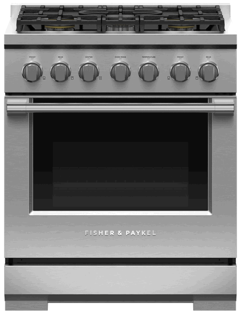 FISHER PAYKEL RGV3 305 L 30 Inch Gas Range 5 Burners LPG