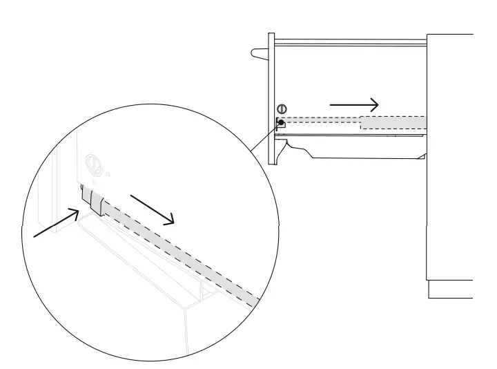 Secure To Cabinetry Via Drawer Removal (Method B)