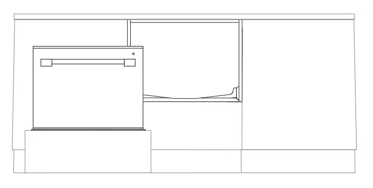 Secure To Cabinetry Via Drawer Removal (Method B)