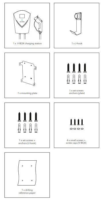 LECTRON V-Box 48A EV Charging Station - 1