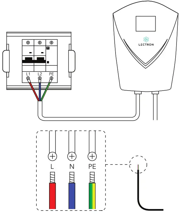 LECTRON V-Box 48A EV Charging Station - 16