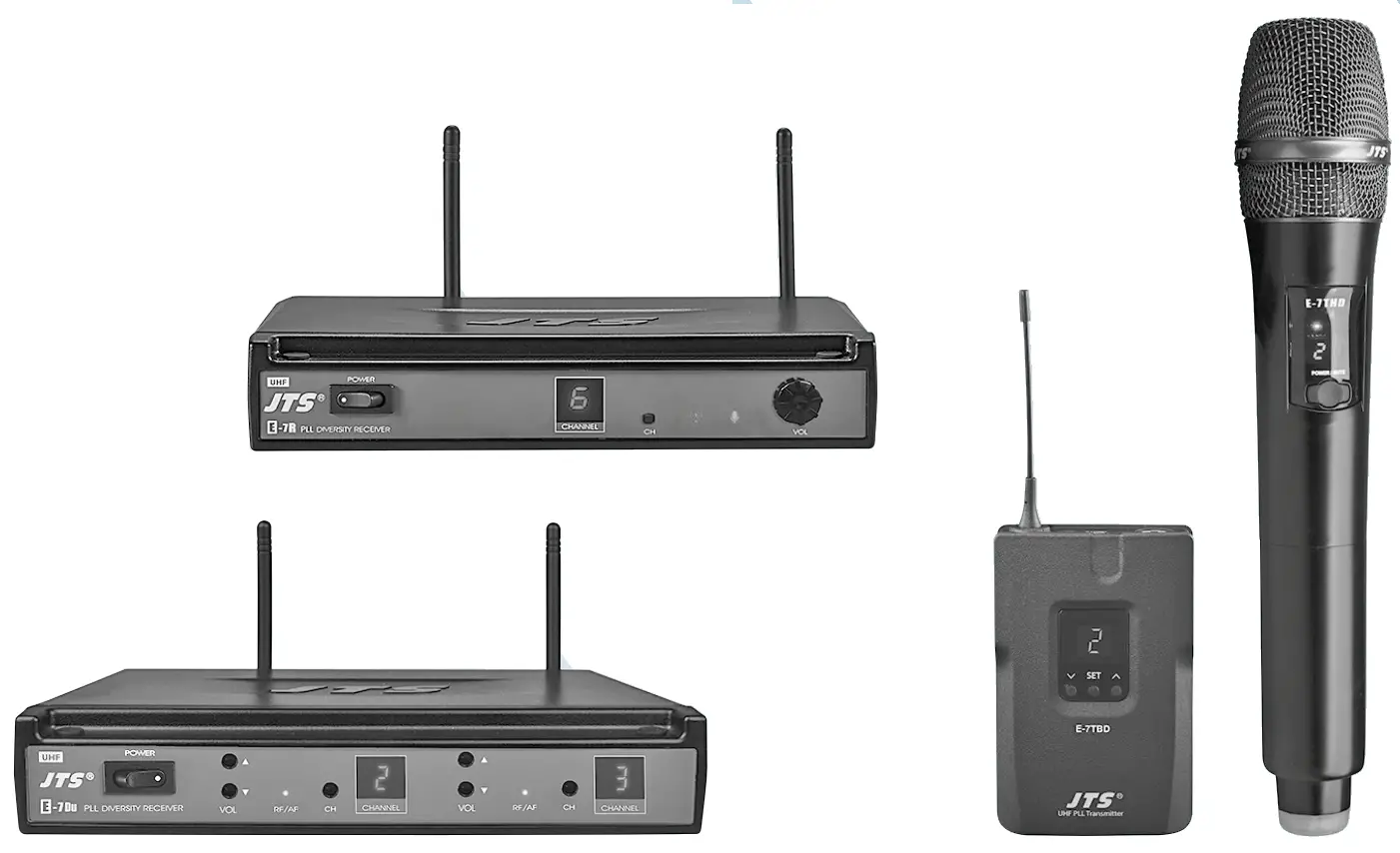 JTS E-7BPSETD-5 UHF PLL Audio Transmission Set