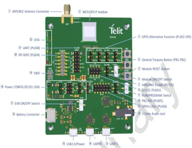 WE310F5 Preliminary Evaluation Board