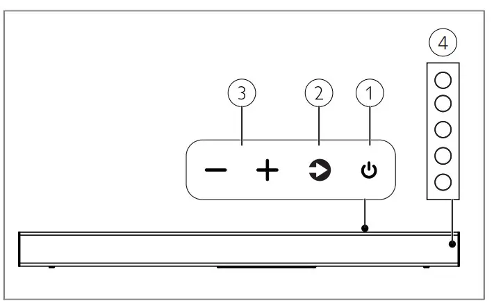 PHILIPS TAB7305-37 300W 2.1-Channel Soundbar System - unit