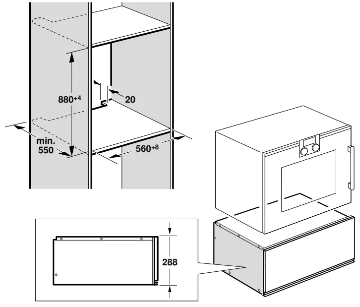 GAGGENAU WSP 222 Warming Drawer - 2