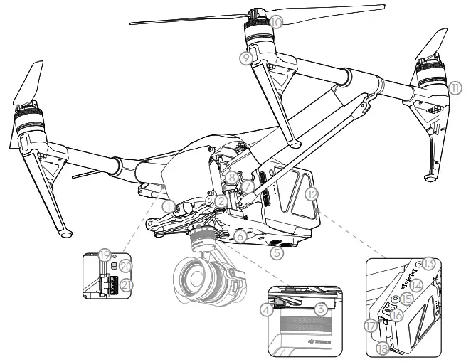 dji Inspire 2 Drone Camera - 1