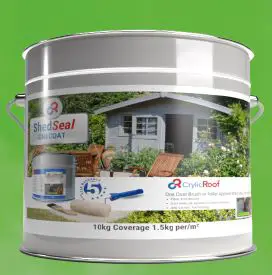 CrylicRoof Shed Roof Sealant 10kg Grey Shed Seal-fig-1