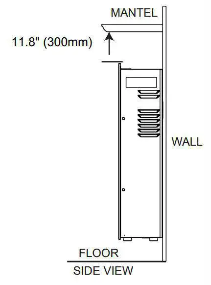 MINIMUM MANTEL CLEARANCES