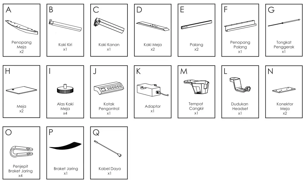 FANTECH GD914 Adjustable Rising Desk - fig 3