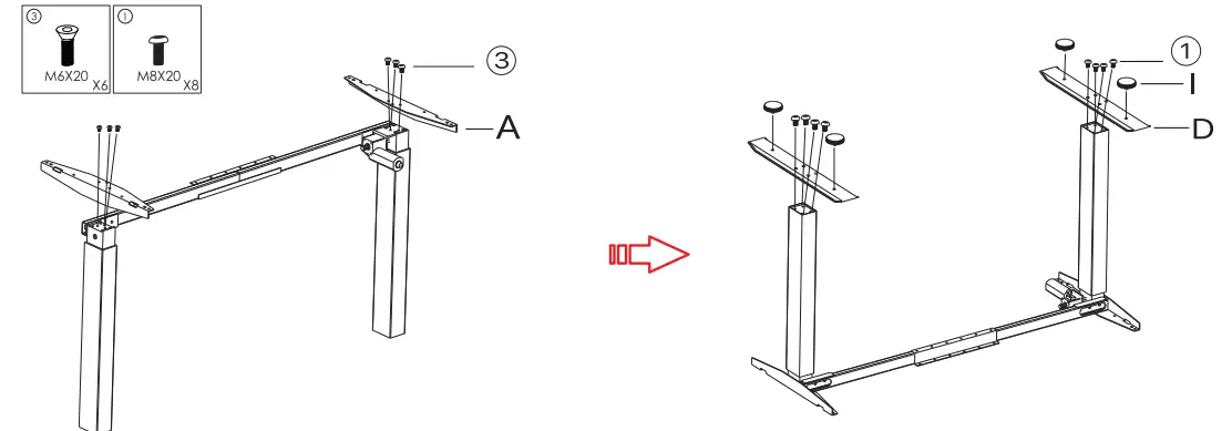 FANTECH GD914 Adjustable Rising Desk - fig 6