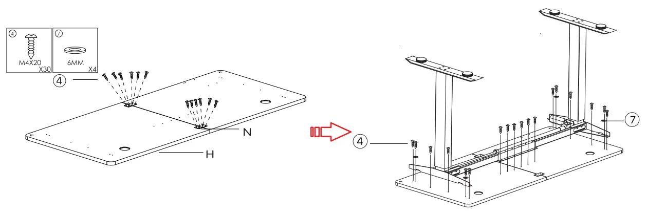 FANTECH GD914 Adjustable Rising Desk - fig 8
