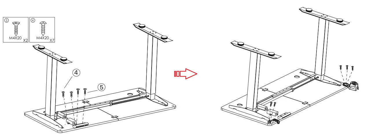 FANTECH GD914 Adjustable Rising Desk - fig 9