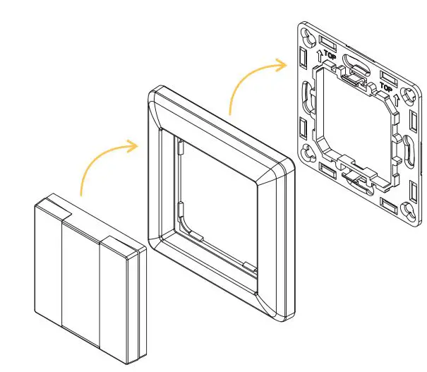 Heimgard Wireless Switch 2 Buttons User Guide - After the bracket is fixed