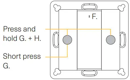 Heimgard Wireless Switch 2 Buttons User Guide - Press and hold down both buttons