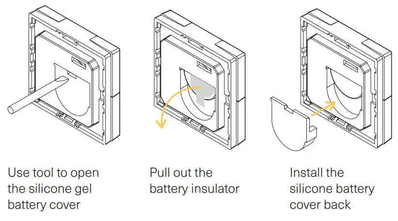 Heimgard Wireless Switch 2 Buttons User Guide - Remove the battery insulator