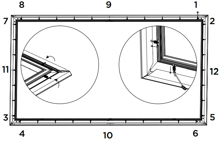 DRAGONFLY Ambient Light Reflecting Thin-Bezel Fixed Projection Screens - fig 4