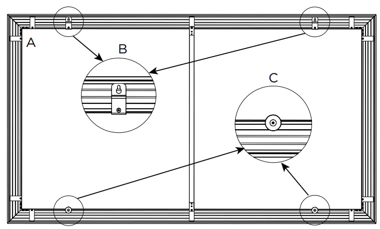 DRAGONFLY Ambient Light Reflecting Thin-Bezel Fixed Projection Screens - fig 7