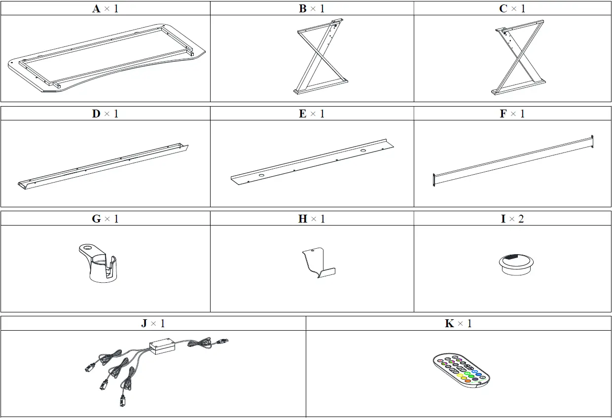 DPS CSC60GD-1 60 Inch Gaming Desk 09