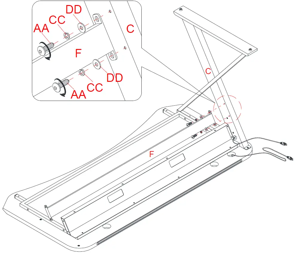 DPS CSC60GD-1 60 Inch Gaming Desk 15
