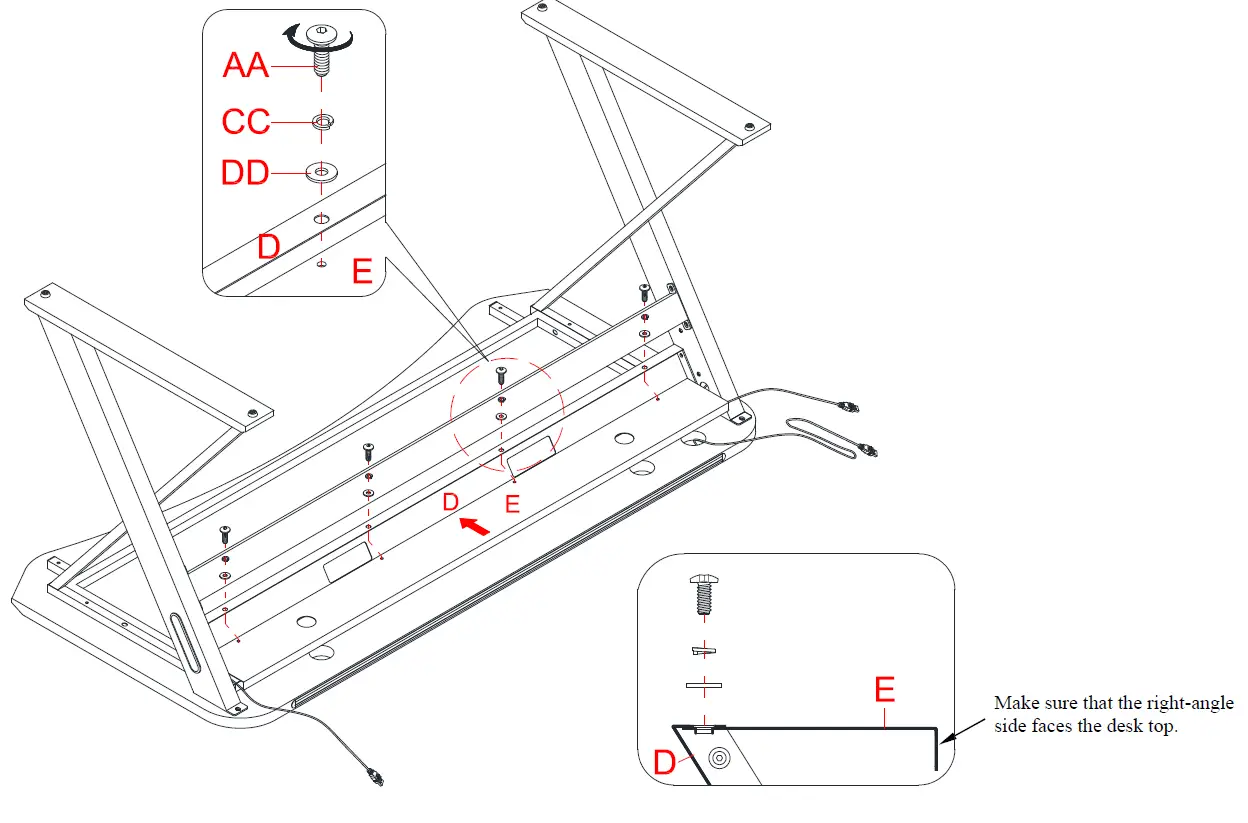 DPS CSC60GD-1 60 Inch Gaming Desk 18