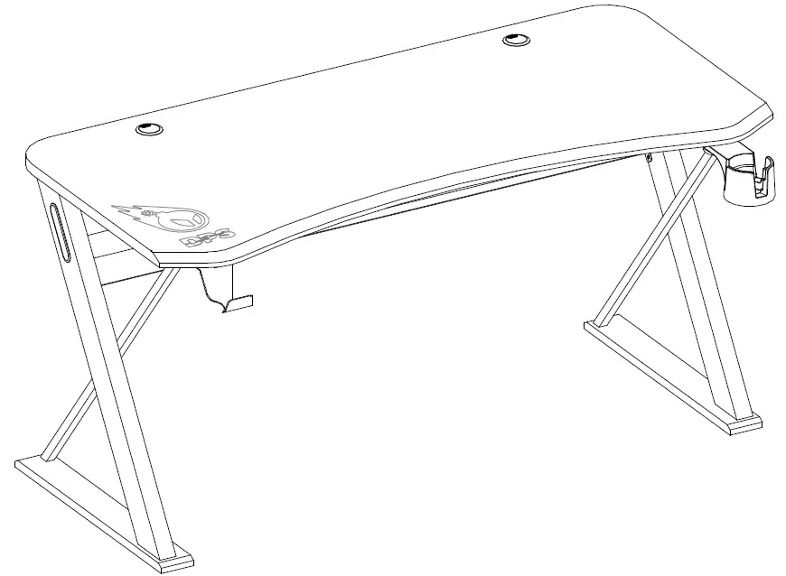 DPS CSC60GD-1 60 Inch Gaming Desk Product Image