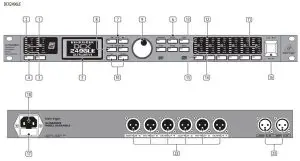FIG 1 ULTRADRIVE PRO DCX2496 or ULTRADRIVE DCX2496LE Controls