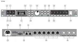 FIG 2 ULTRADRIVE PRO DCX2496 or ULTRADRIVE DCX2496LE Controls