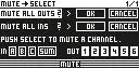 FIG 5 Muting Input or Output Channels (Mute)