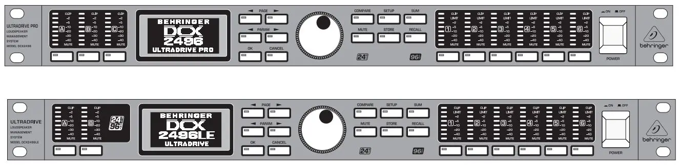Behringer Ultradrive Pro Dcx2496/dcx2496le User Guide