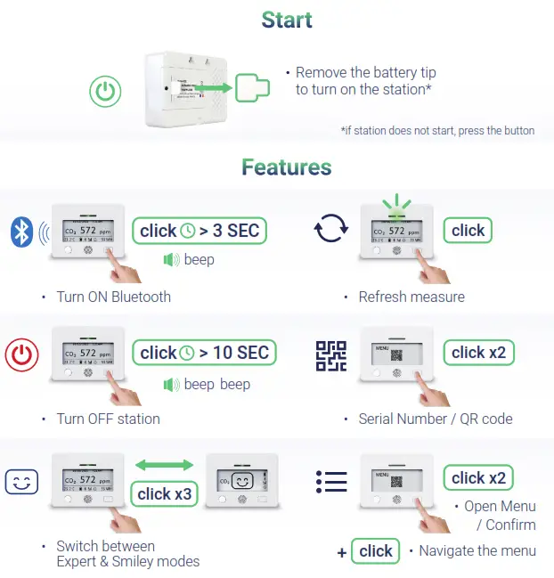 AURA Indoor Air Quality Carbon Dioxide Monitor - icon1