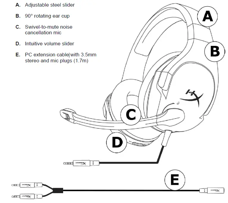 HYPERX HX-HSCS-BK-EE Cloud Stinger Headset 3