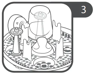 USING THE MICROWAVE STEAM STERILISER 3