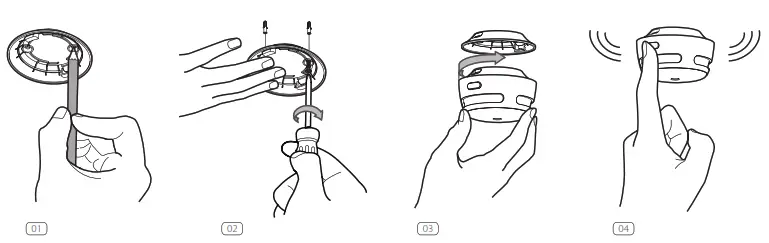 X-SENSE Wireless Interlinked Smoke Alarm XS01-WR - In stallation Method