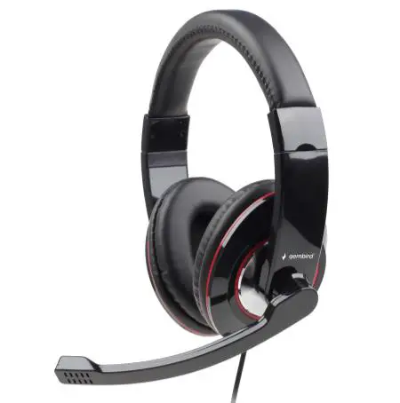 gembird MHS-U-001 USB stereo headset glossy black