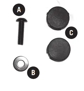 PEAK PILATES MVe ® Reformer Tower Conversion Kit - Tower Mounting Hardware Pack