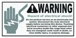 FIG 15 Hazard of electric shock