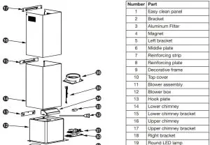 FIG 21 Range Hood Assembly