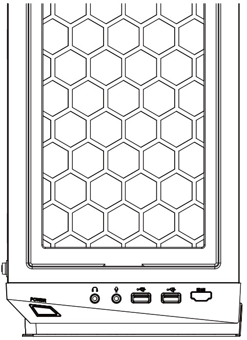 AZZA INFERNO 310 DF Case Gaming - CONTROL PANEL