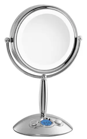 Homedics M-8090 illuminated beauty mirror spa REFLECTIVES Instruction - beauty marror