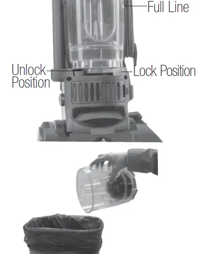 Empty dirt container