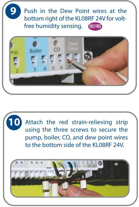SALUS KL08RF24 UPC Wireless Control Box Installation Guide - Installing and Connecting the KL08RF24 9,10